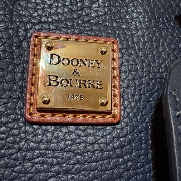 Dooney & Bourke Pebble Grain Leather Charleston Shopper - Midnight Blue - Picture 3 of 13